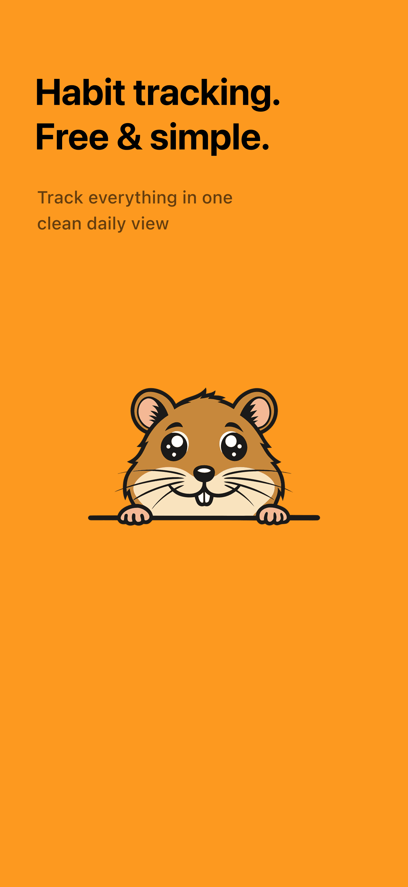 Deylik iOS app β free and simple habit tracking home screen